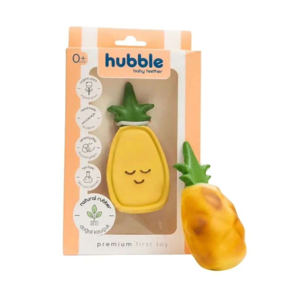 Hubble Doğal Bebek Diş Kaşıyıcı ve Oyuncağı