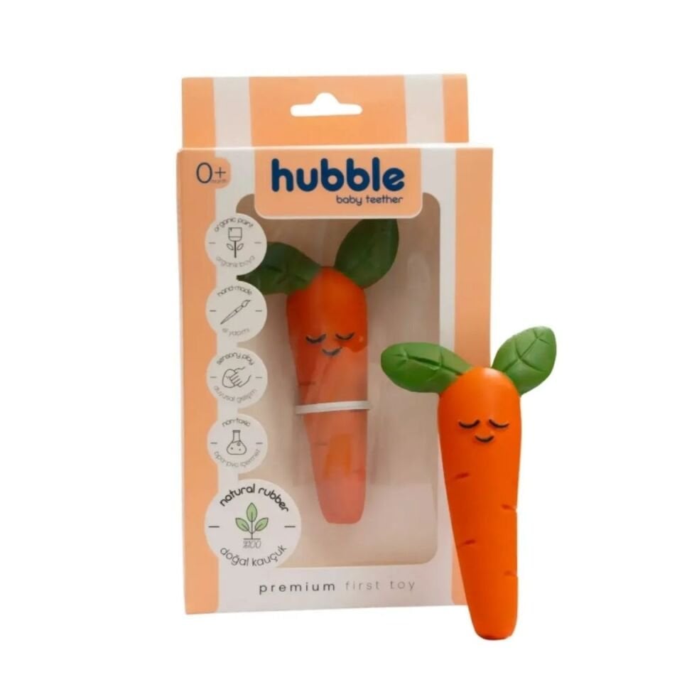 Hubble Doğal Bebek Diş Kaşıyıcı ve Oyuncağı