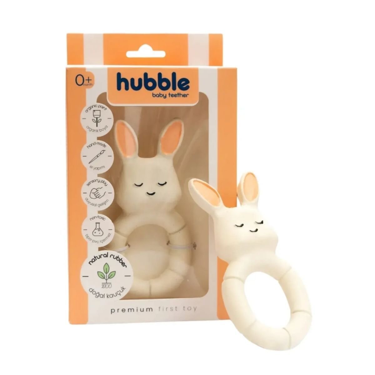 Hubble Doğal Bebek Diş Kaşıyıcı ve Oyuncağı