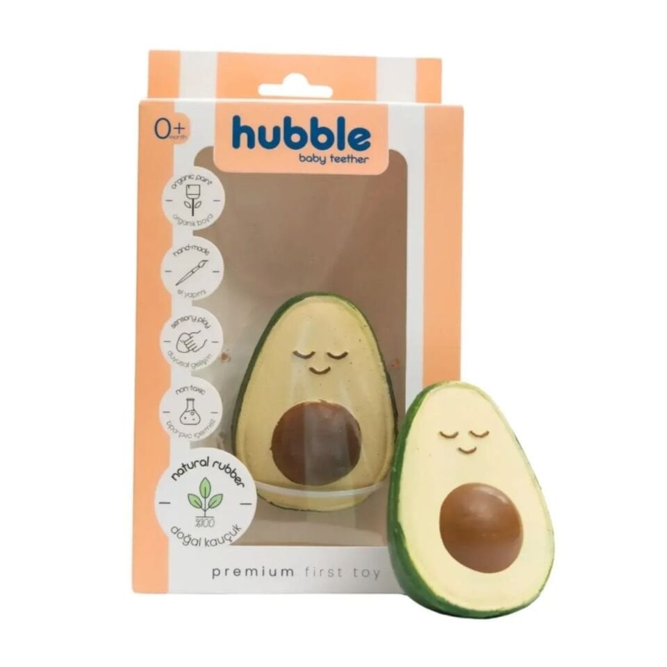 Hubble Doğal Bebek Diş Kaşıyıcı ve Oyuncağı