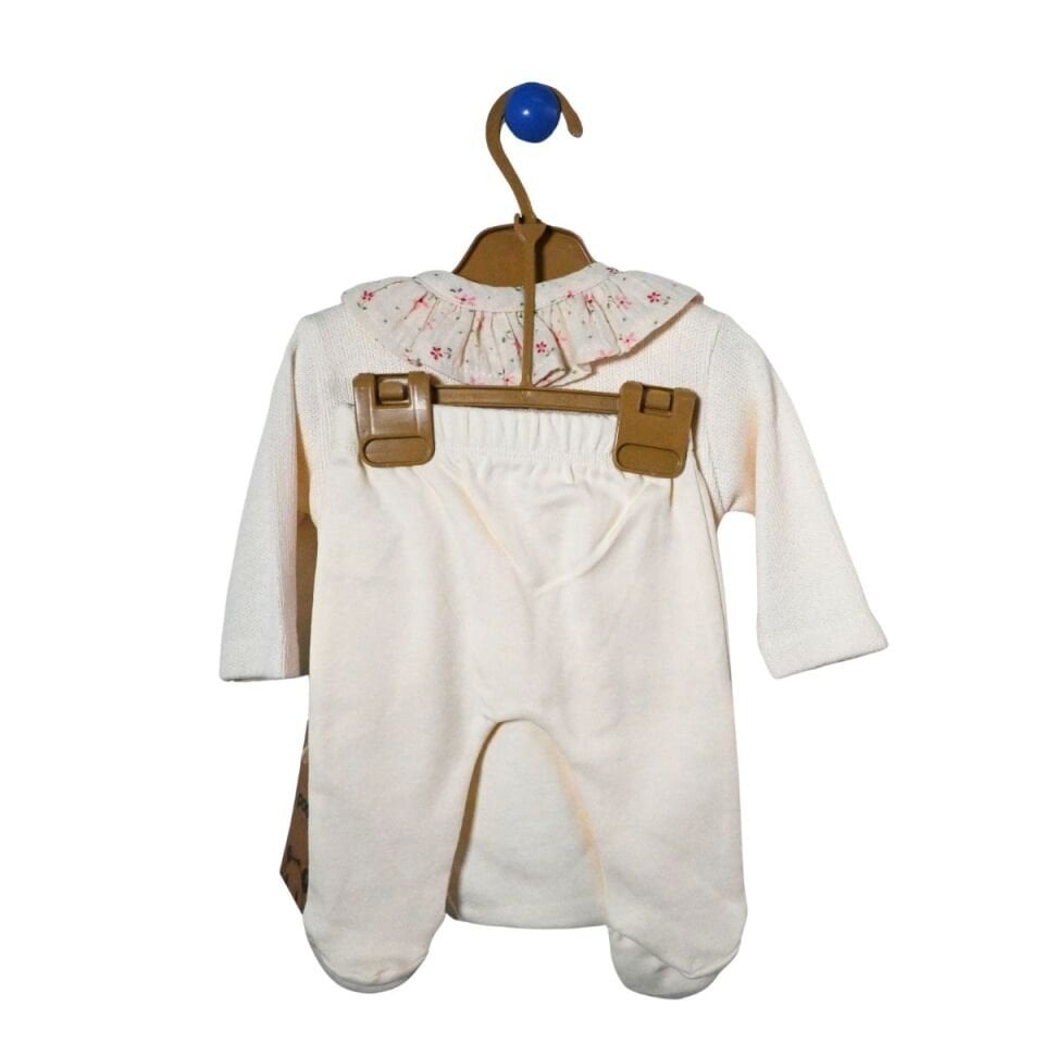 YAKASI ÇİÇEKLİ PETİT ÖRME 3 LÜ TAKIM 437401