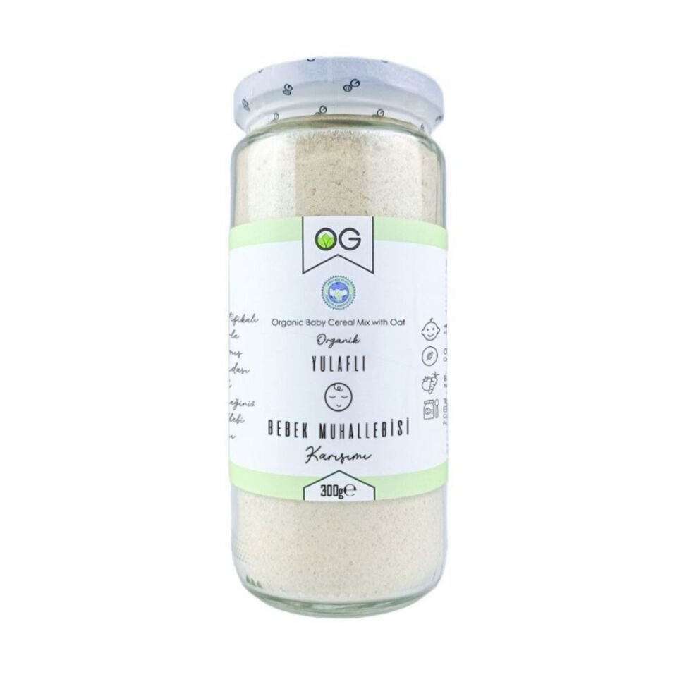 OG Natural Organik Yulaflı Bebek Muhallebi Karışımı 300Gr