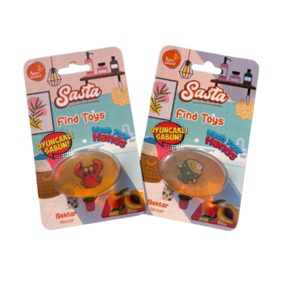 Sasta Doğal Oyuncaklı Sabun Find Toys Serisi Display