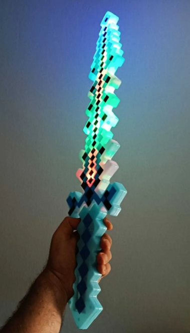 Işıklı Müzikli Minecraft Kılıç