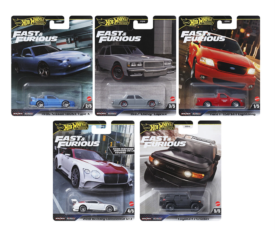 Hotwheels Premium Arabalar - Hızlı ve Öfkeli Serisi ( TEKLİ )