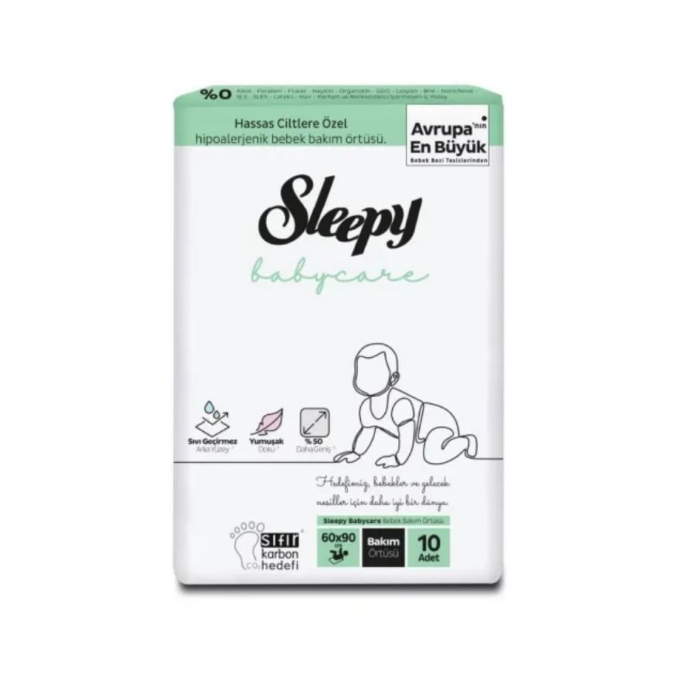 Sleepy Bebek Bakım Örtüsü 10'lu