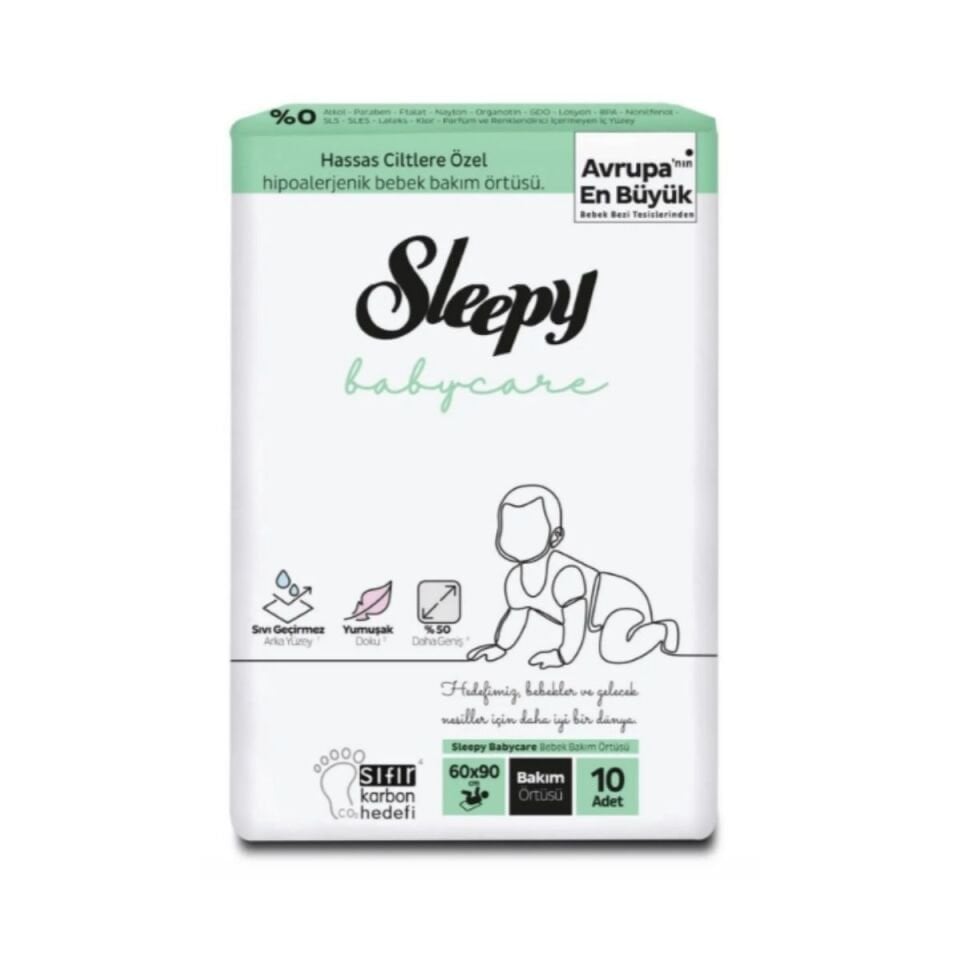 Sleepy Bebek Bakım Örtüsü 10'lu