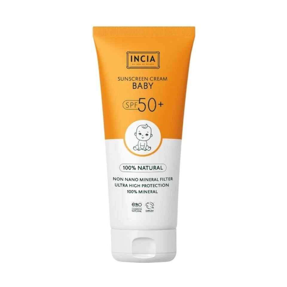 Incia Bebek Güneş Kremi Leke Karşıtı Mineral Filtreli Yüksek Koruma SPF50 UVA UVB 50 ml