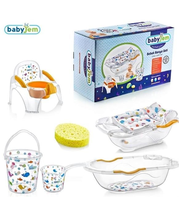 BABYJEM 540 BANYO SETİ 6 PARÇA BEYAZ TERM 54001
