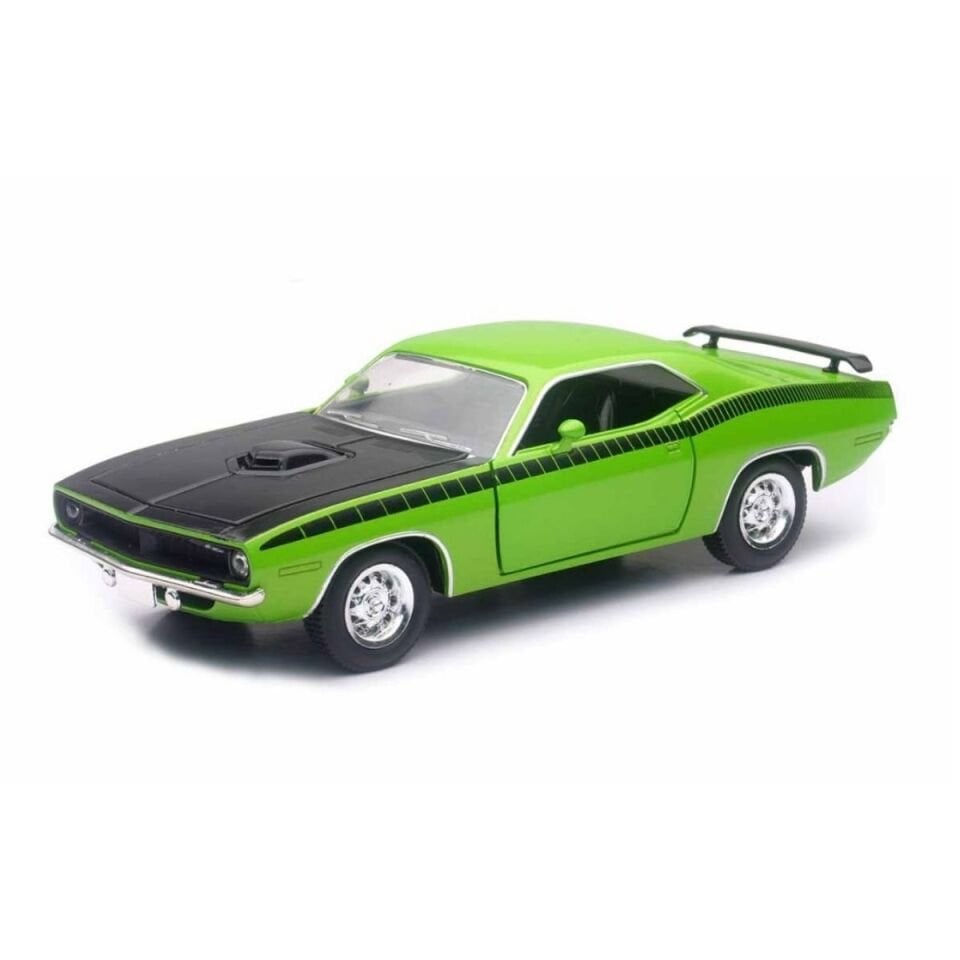 1970 Plymouth Cuda Model Araba Yeşil 1:25