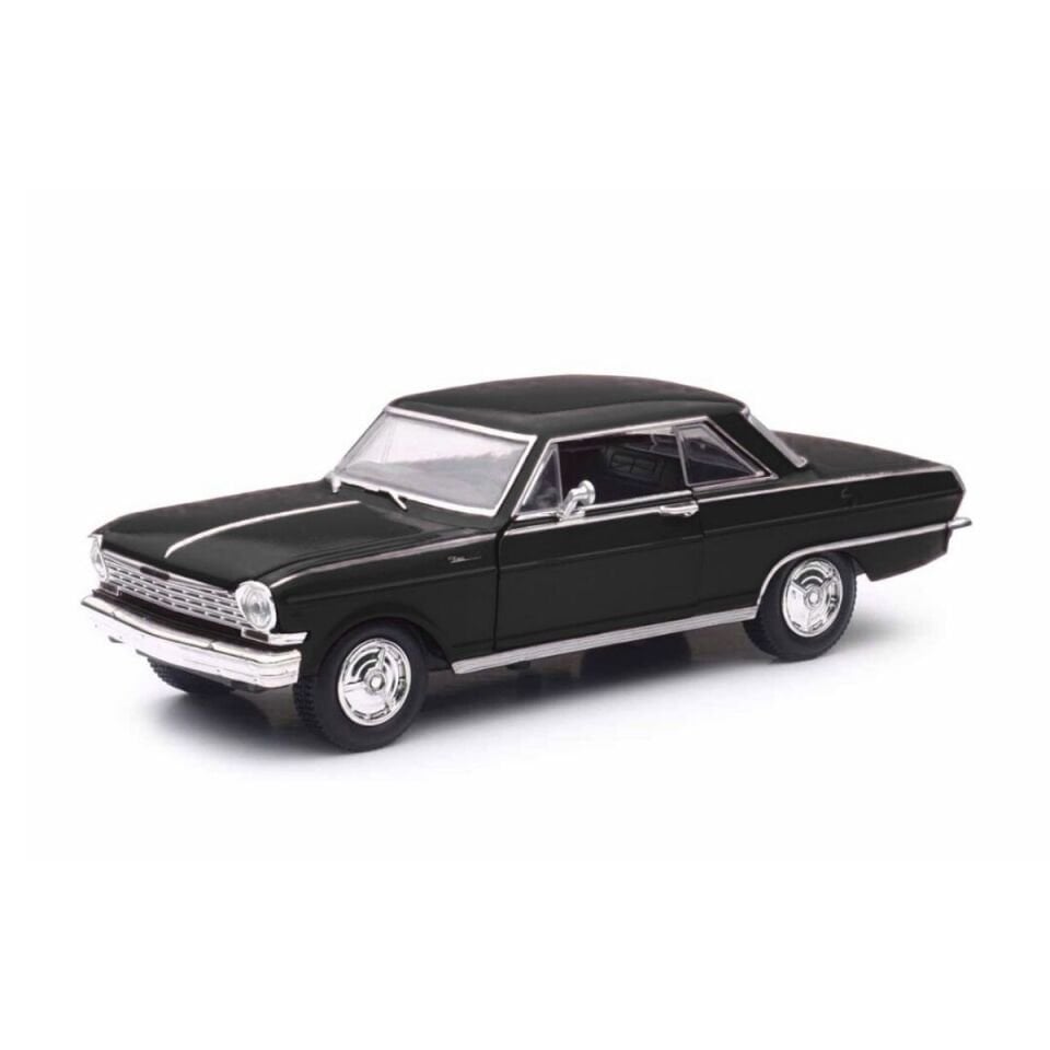 1964 Chevy Nova SS Metal Araba Siyah 1:25