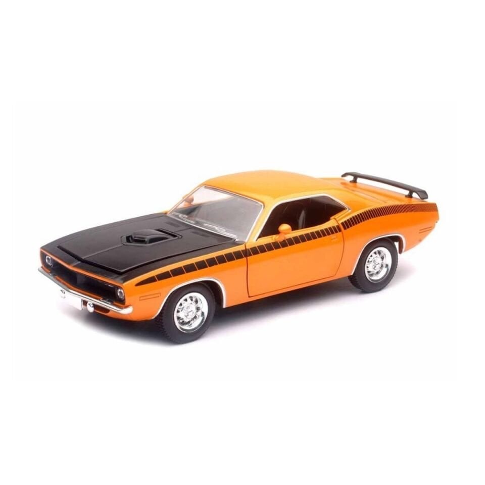 1970 Plymouth Cuda Model Araba Turuncu 1:25