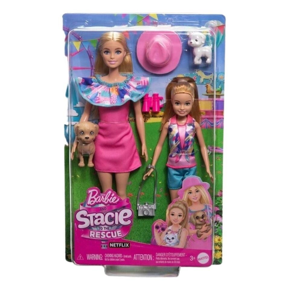 Barbie ve Stacie Kız Kardeşler ikili Set HRM09