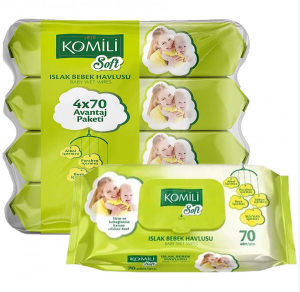 Komili Islak Havlu Soft 4x70