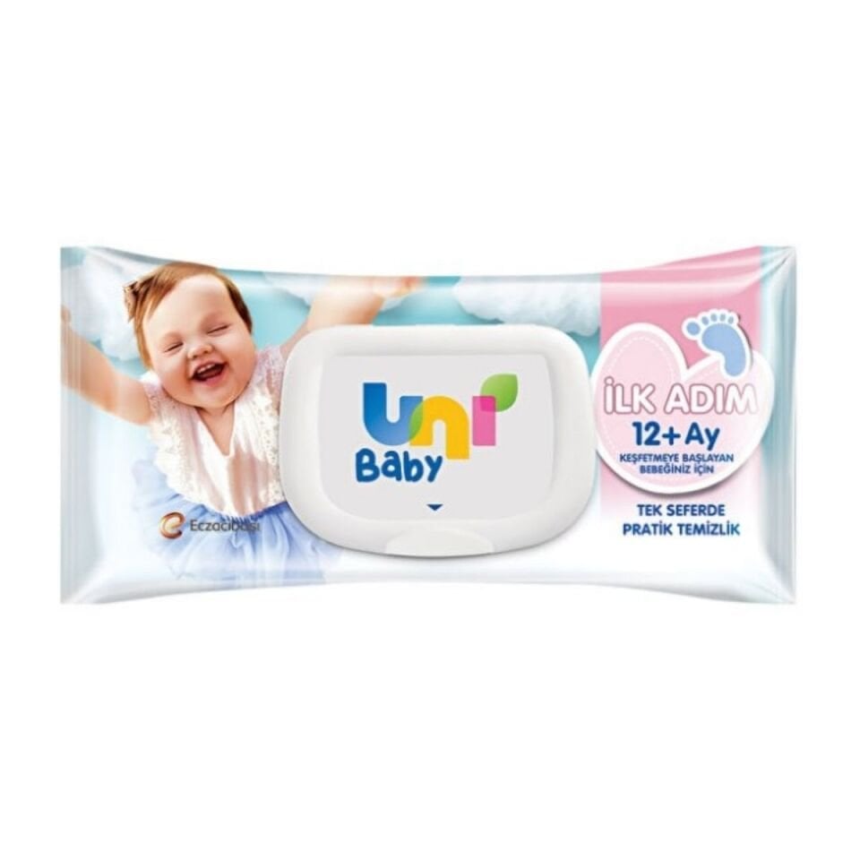 UNİ baby ilk adım 12+ ıslak mendil