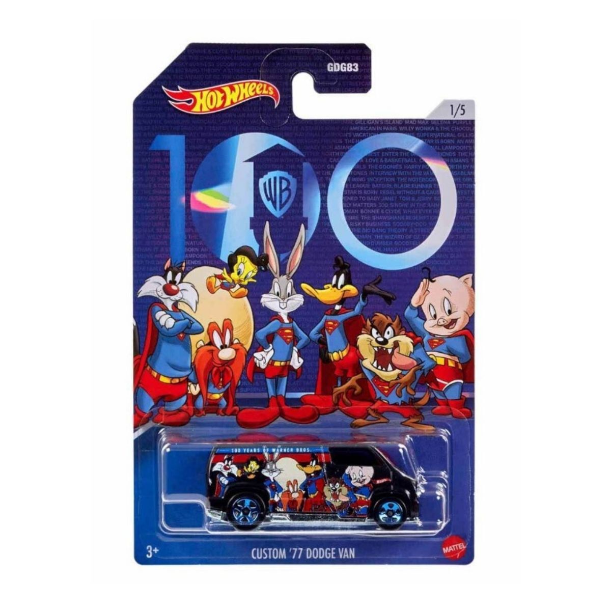 Hot Wheels Warner Brons 100.Yıl Temalı Arabalar