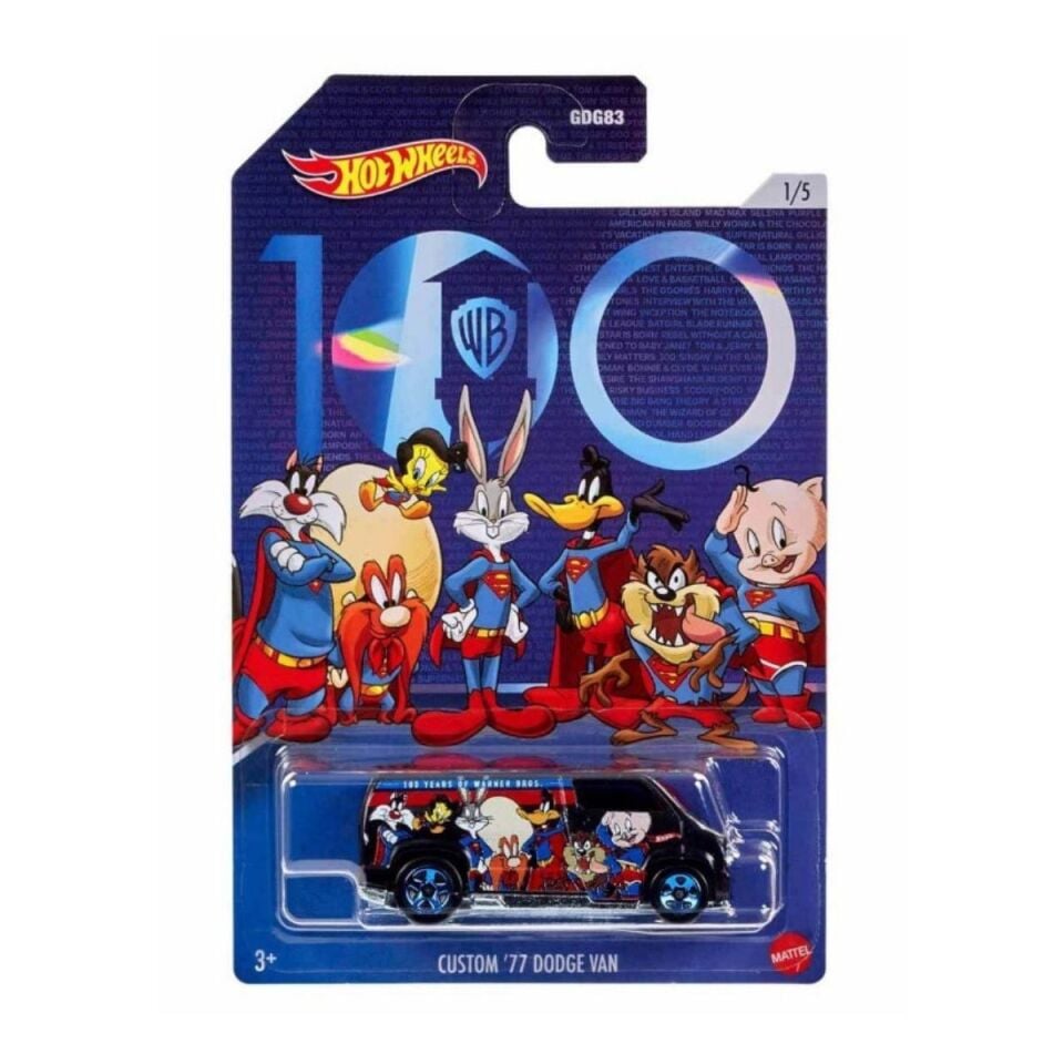 Hot Wheels Warner Brons 100.Yıl Temalı Arabalar