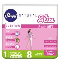 Sleepy Ped Slim Ekstra İnce No:1 Normal 8'li