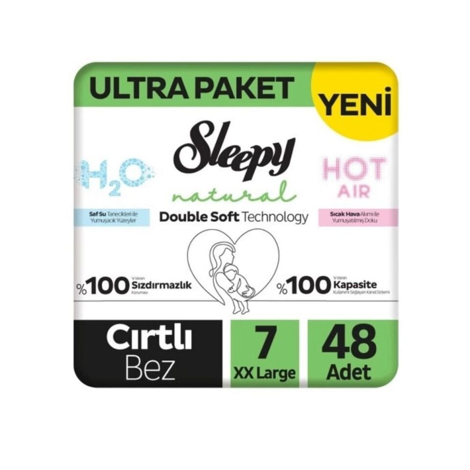 Sleepy 7 Double Soft Natural Ultra Paket (xxl) 48 Adet