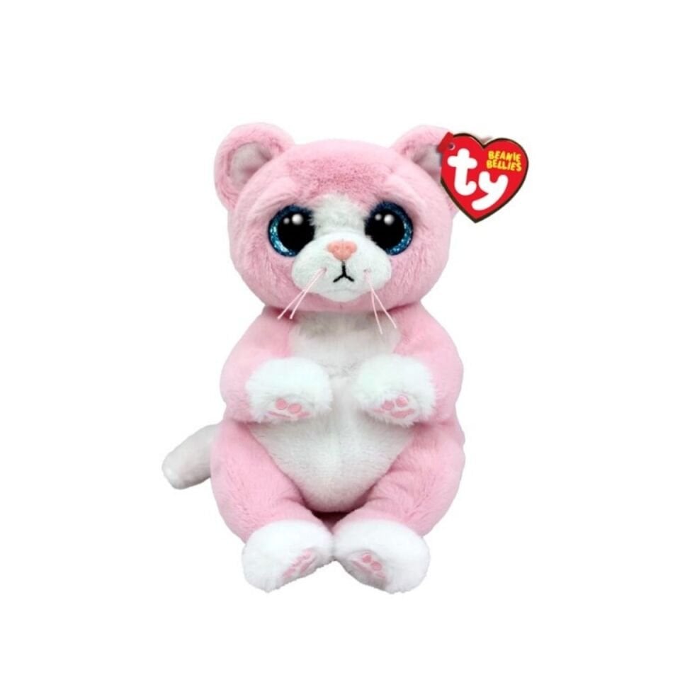 TY Beanie Bellies Pembe Kedi Lillibelle Peluş 20cm
