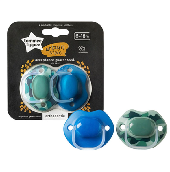Tomme Tippe Urban Style Bebek Emzik  6-18 Ay Mavi