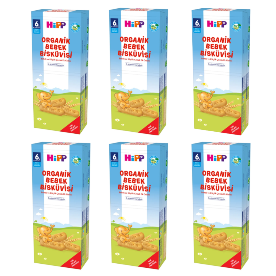 Hipp Organik 180 gr 6 Adet Bebek Bisküvisi