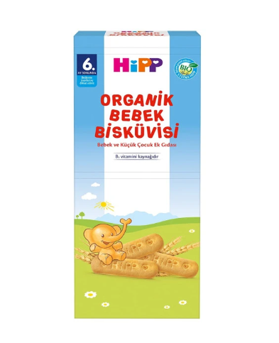 Hipp Organik 180 gr 6 Adet Bebek Bisküvisi