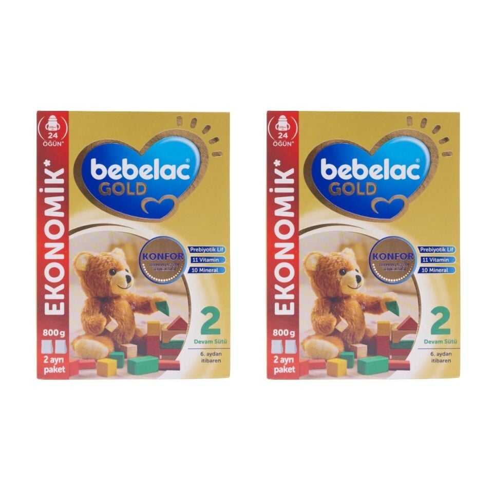 Bebelac Gold 2 Mama Devam Sütü 800 gr 2 Adet