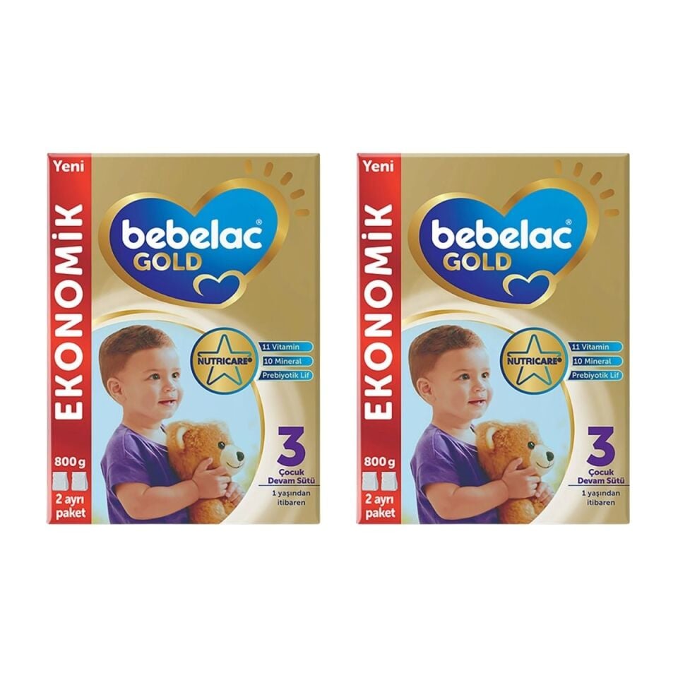 Bebelac Gold 3 Mama Devam Sütü 800 gr 2 Adet