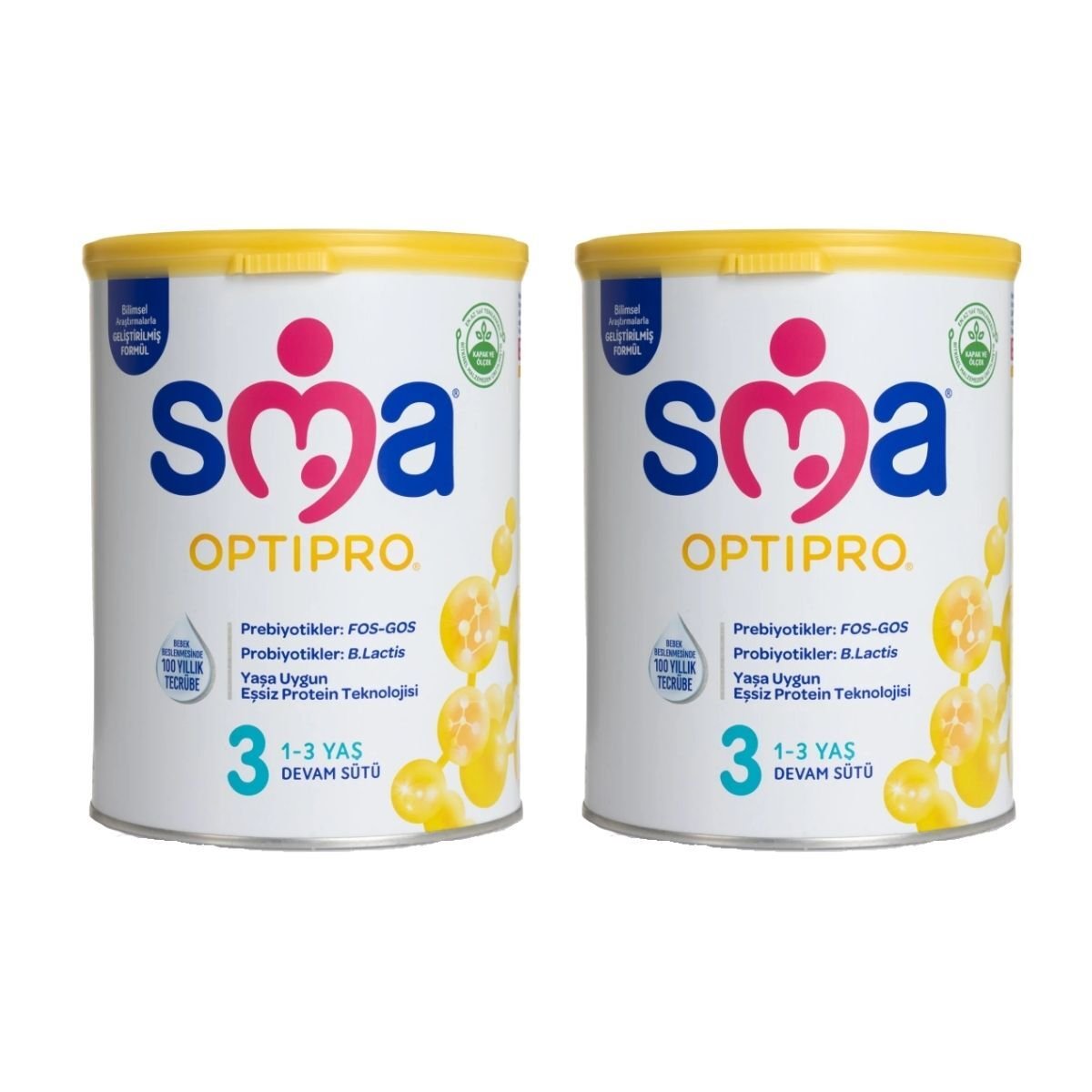 Sma 3 Numara Optipro Mama Devam Sütü 800 gr 2 Adet