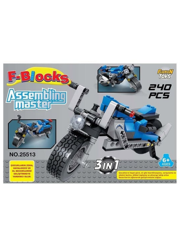 Furkan Toys F-Blocks Master Seri 3 in 1 Blok Seti 240 Parça 25513