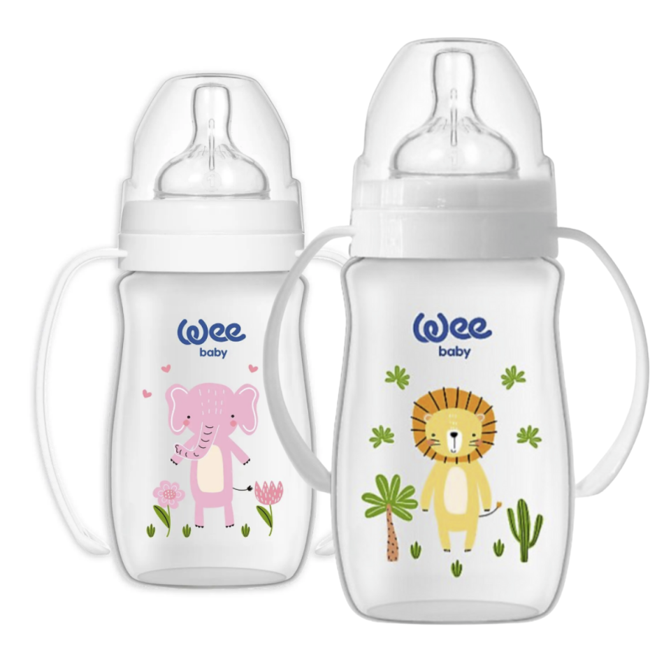 Wee Baby Safari Kulplu PP Biberon 250 ml