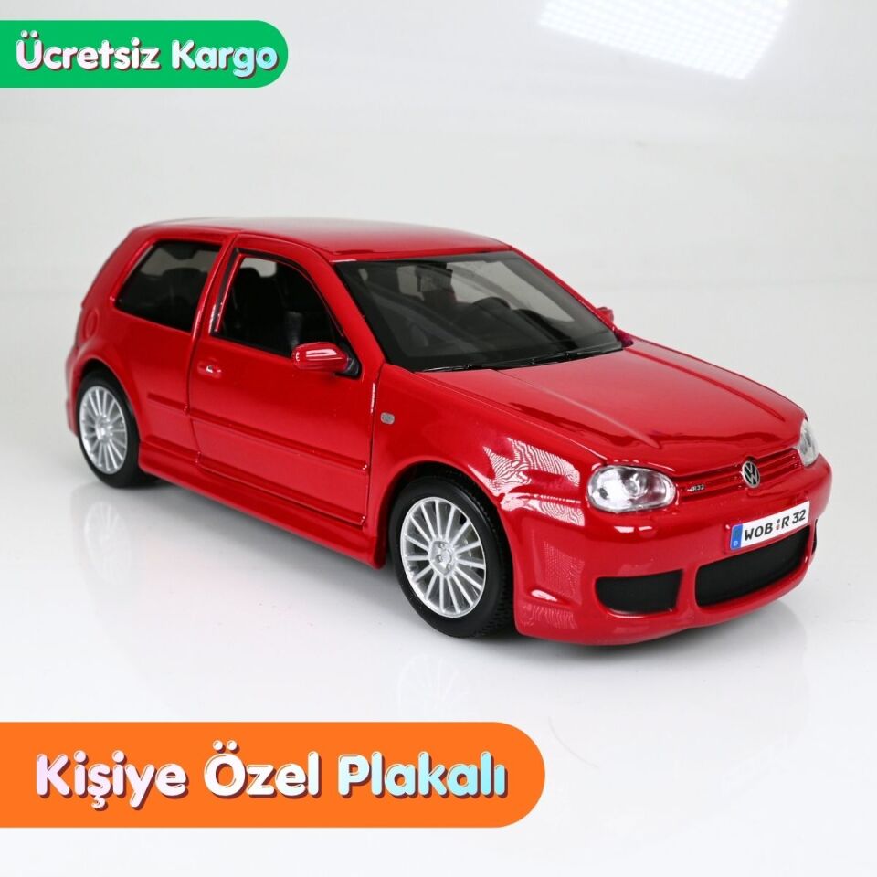 Golf 4 Metal Model Araba 1:24 Ölçek