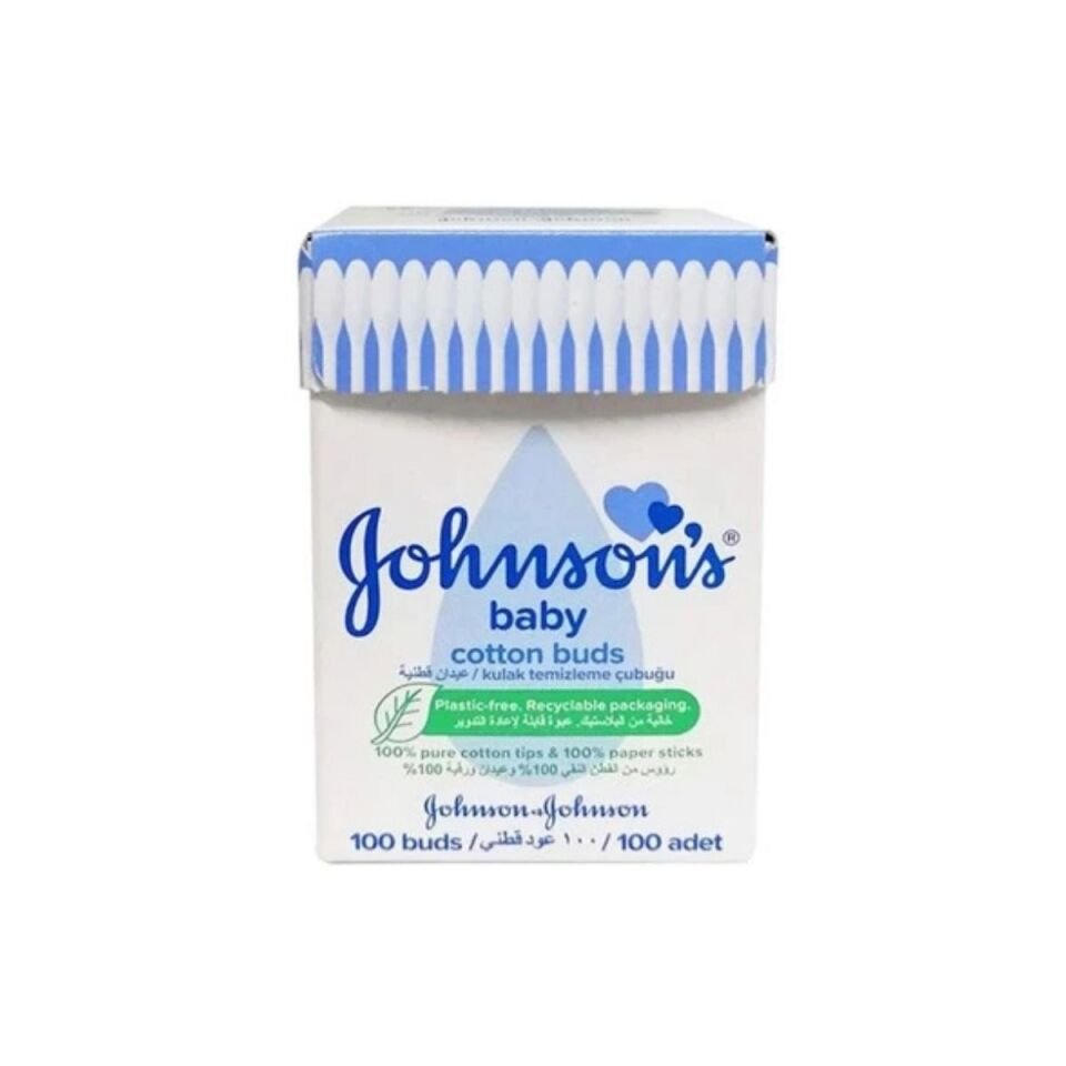 Johnsons Baby  Cotton Buds Karton Kutu Kulak Temizleme Çubuğu 100'lü