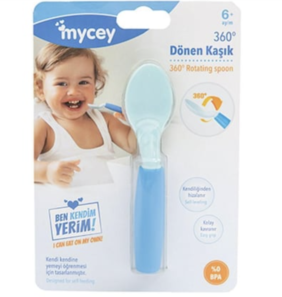 Mycey 360° Dönen Kaşık – Mavi