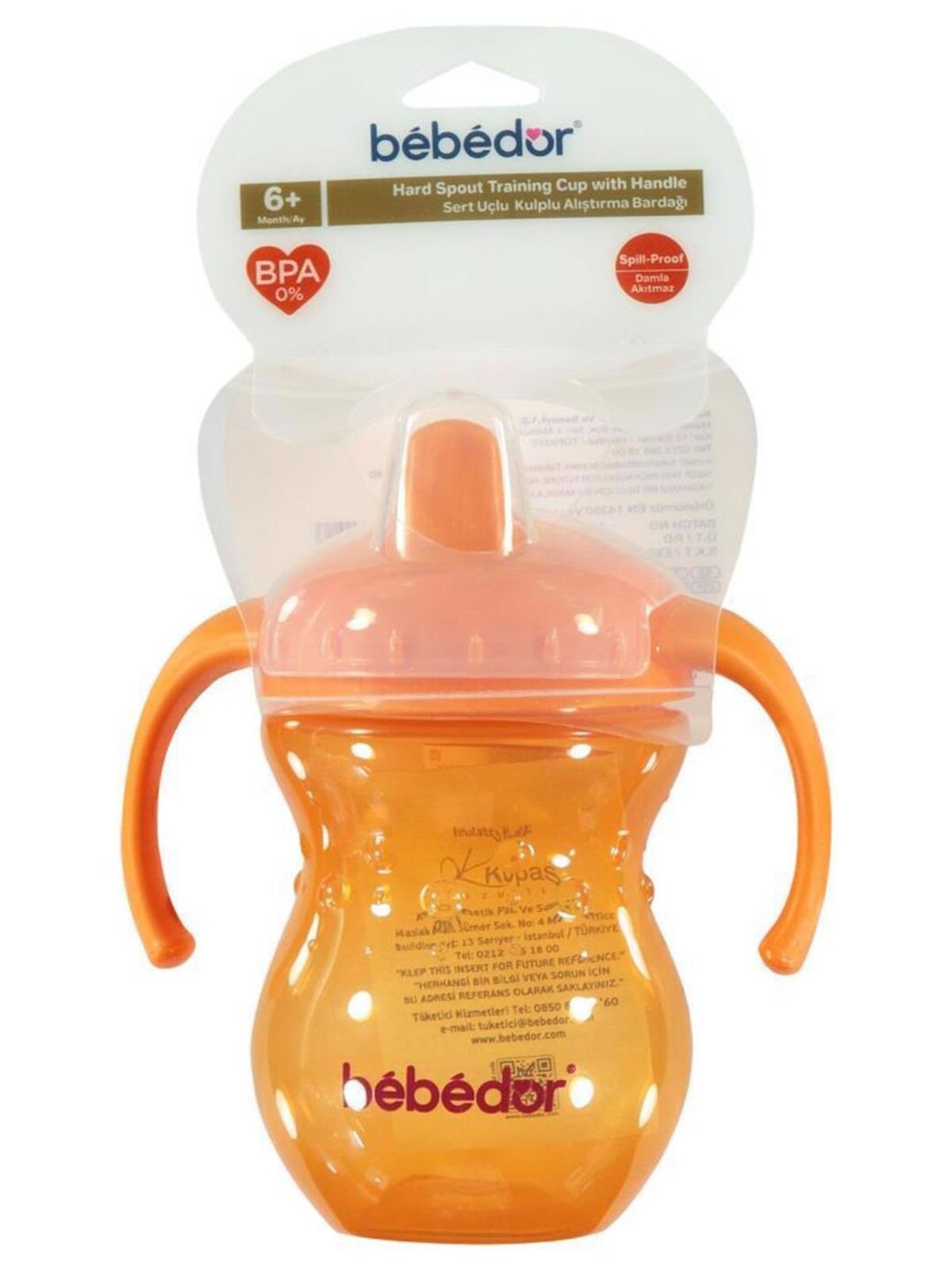 BEBEDOR SERT UÇLU KULPLU ALIŞTIRMA BARDAĞI 270 ML KOD:7508 6+ AY