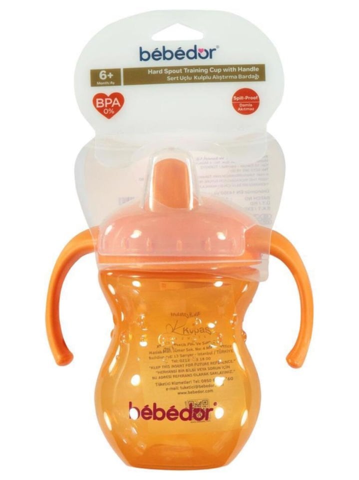 BEBEDOR SERT UÇLU KULPLU ALIŞTIRMA BARDAĞI 270 ML KOD:7508 6+ AY