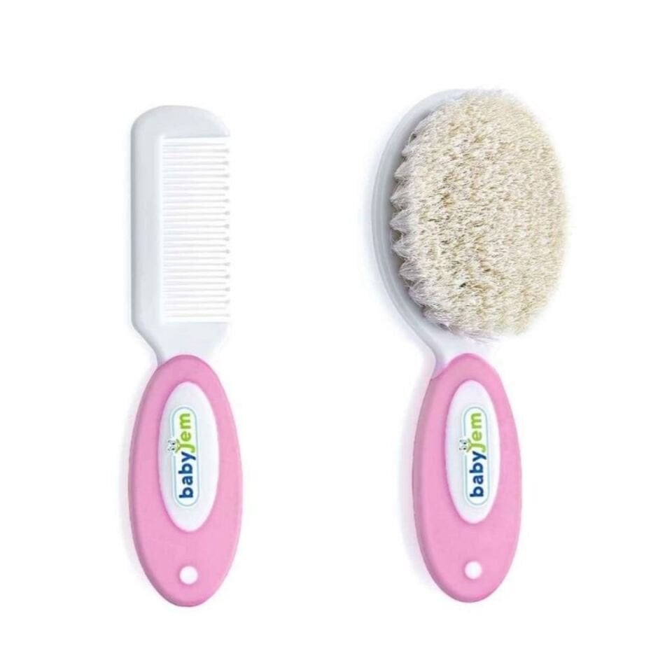 BABYJEM 519 FIRÇA TARAK SETİ DOĞAL KIL Pembe 51902