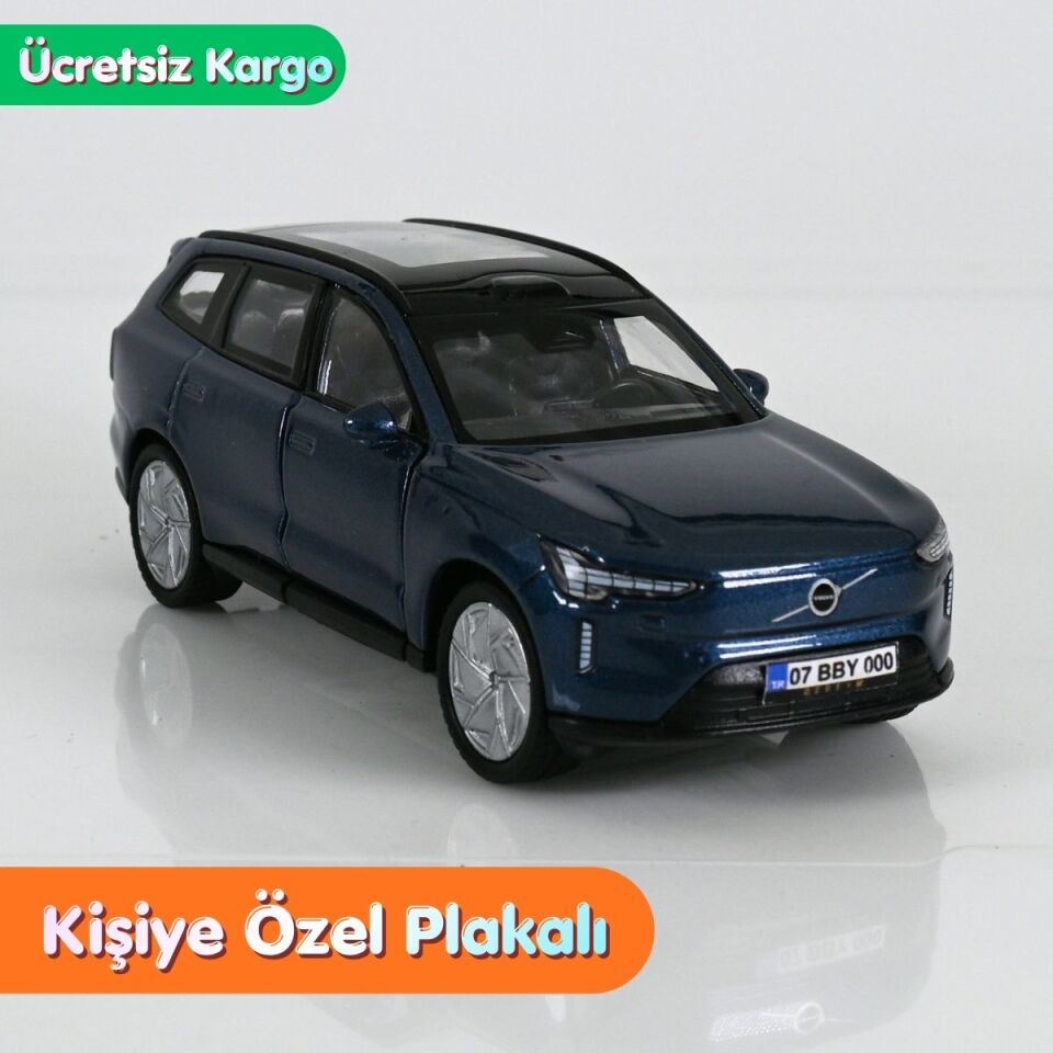 Volvo EX90 Metal Araba 1:36 Ölçek - Gece Mavisi