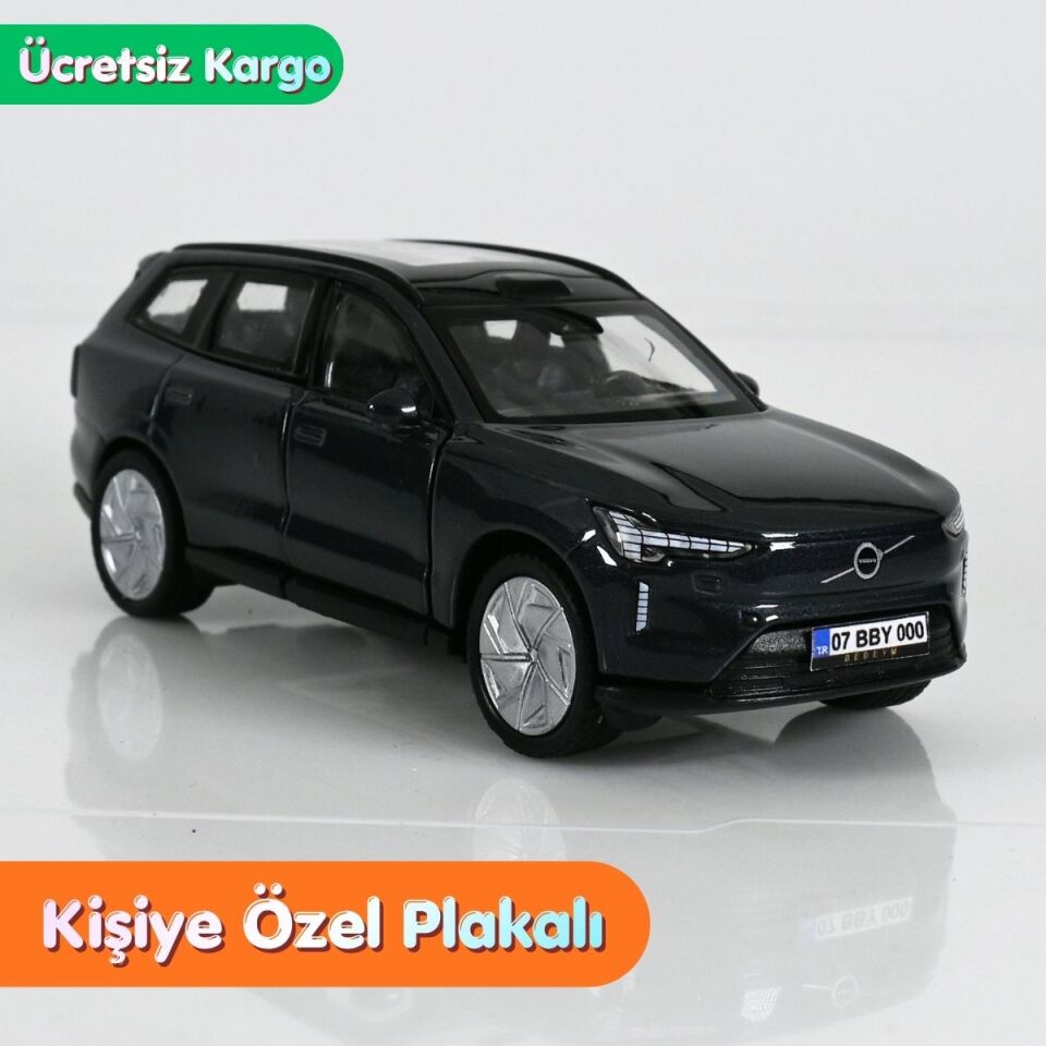 Volvo EX90 Metal Araba 1:36 Ölçek - Füme