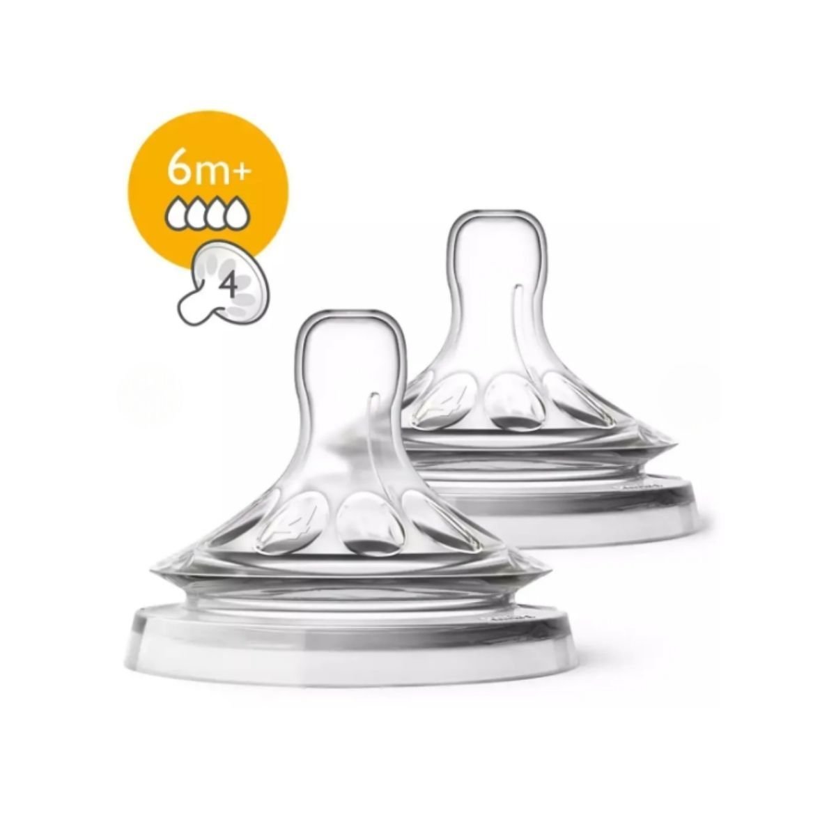 AVENT NAT.BİB.EMZİĞİ 4 DELİK 6M+2Lİ SCF044/27