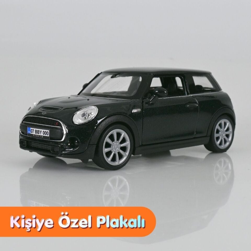 Mini Cooper Metal Çek Bırak Oyuncak Araba Yeşil