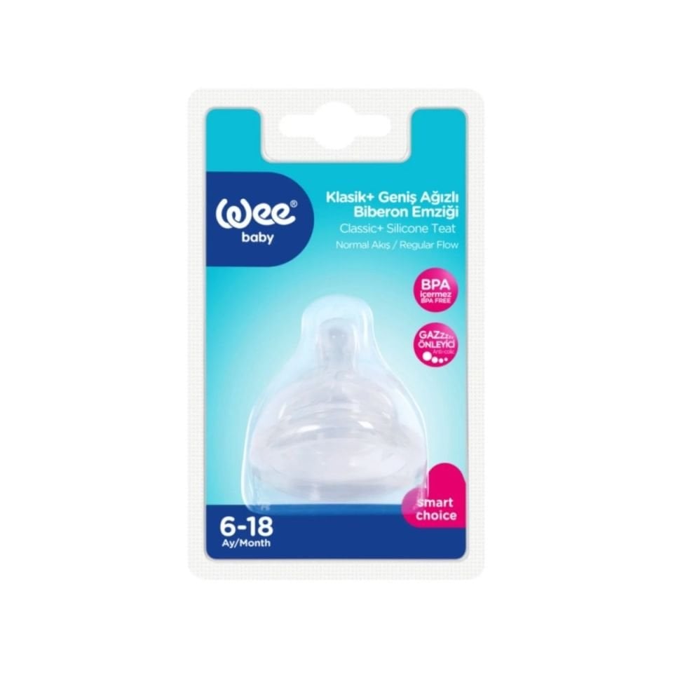 Wee Geniş Ağız 6-18 Ay Biberon Emziği