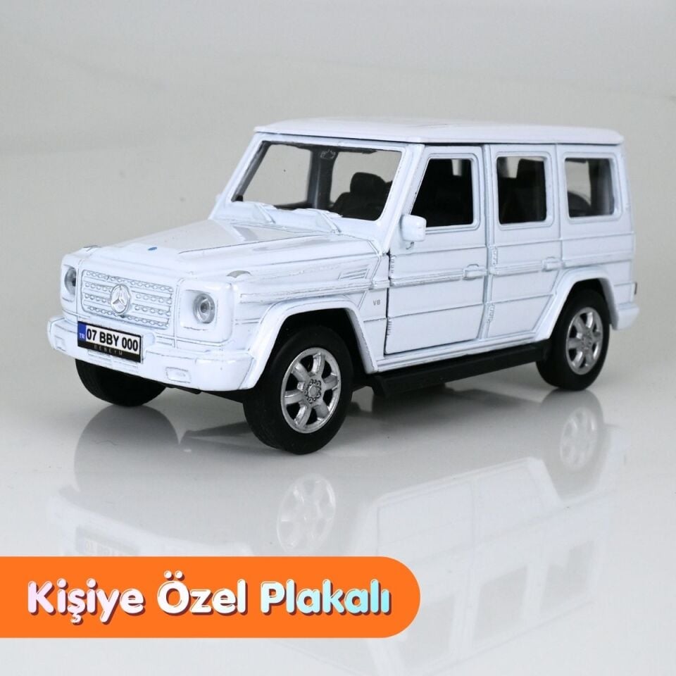 Mercedes G-Class Metal Araba - Beyaz