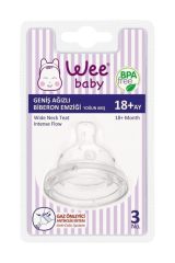Wee 18+ Klasik Geniş Ağızlı Biberon Emziği