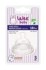 Wee 18+ Klasik Geniş Ağızlı Biberon Emziği