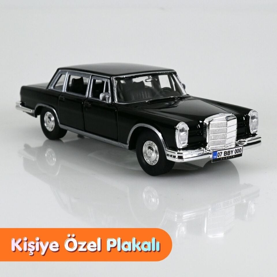 Mercedes-Benz 1963 600 Metal Araba - Siyah
