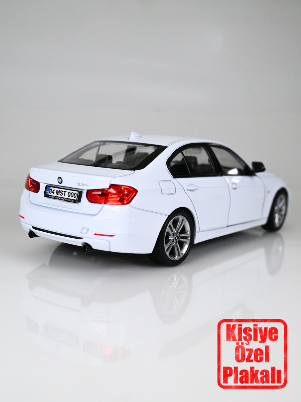 Bmw 335i 1:24 Metal Model Araba - Beyaz