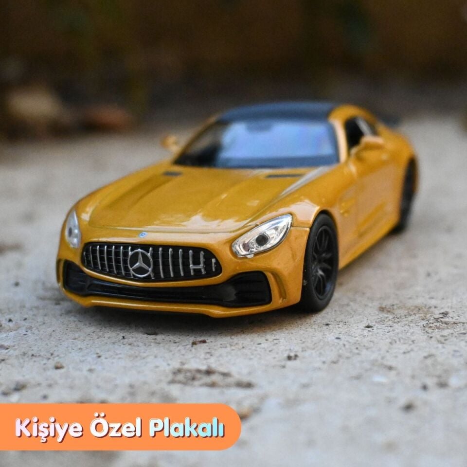Mercedes-Benz Amg GTR Metal Araba - Sarı