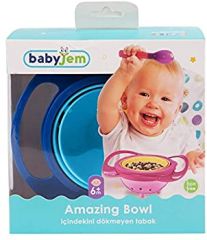 Babyjem İçindekini Dökmeyen Tabak Mavi